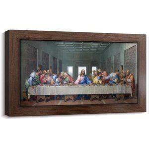 The Last Supper Christian Wall Decor Christian Art Jesus Decor,10.6''H x 17.7''W